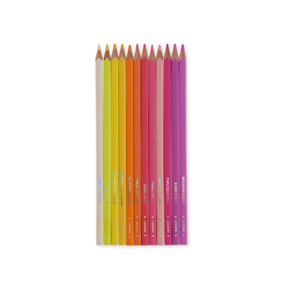 Legami Live Colourfully - Set of 12 Colouring Pencils in Sunset Palette
