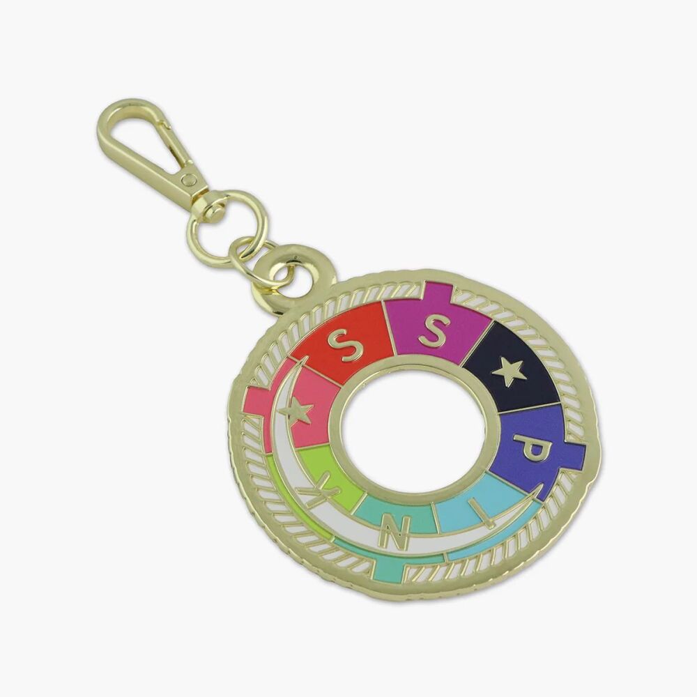 PRE-ORDER JUNE 2026 Tula Pink Hardware Sallie Tomato Floral Reef S.S. Pink Deep Dive Bag Charm