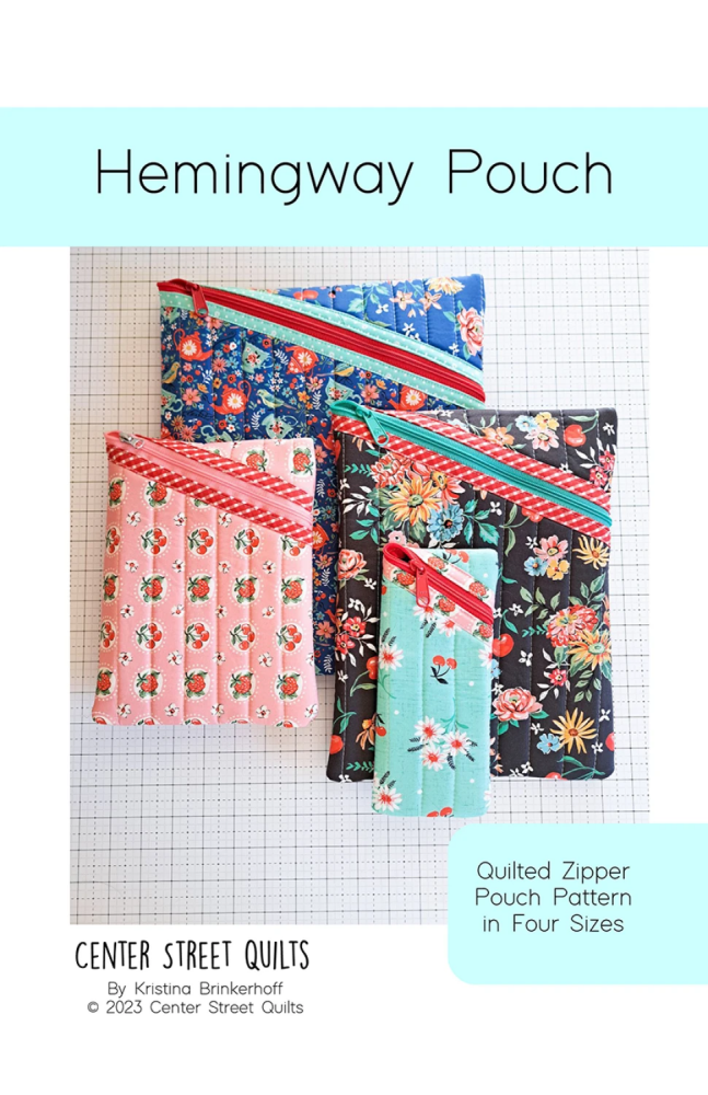 Center Street Quilts Hemingway Pouch Pattern