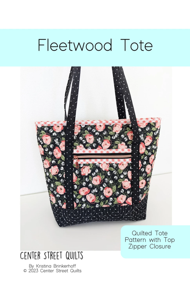 Center Street Quilts Fleetwood Tote Bag Pattern