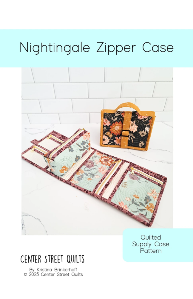 Center Street Quilts Nightingale Zipper Case Pattern