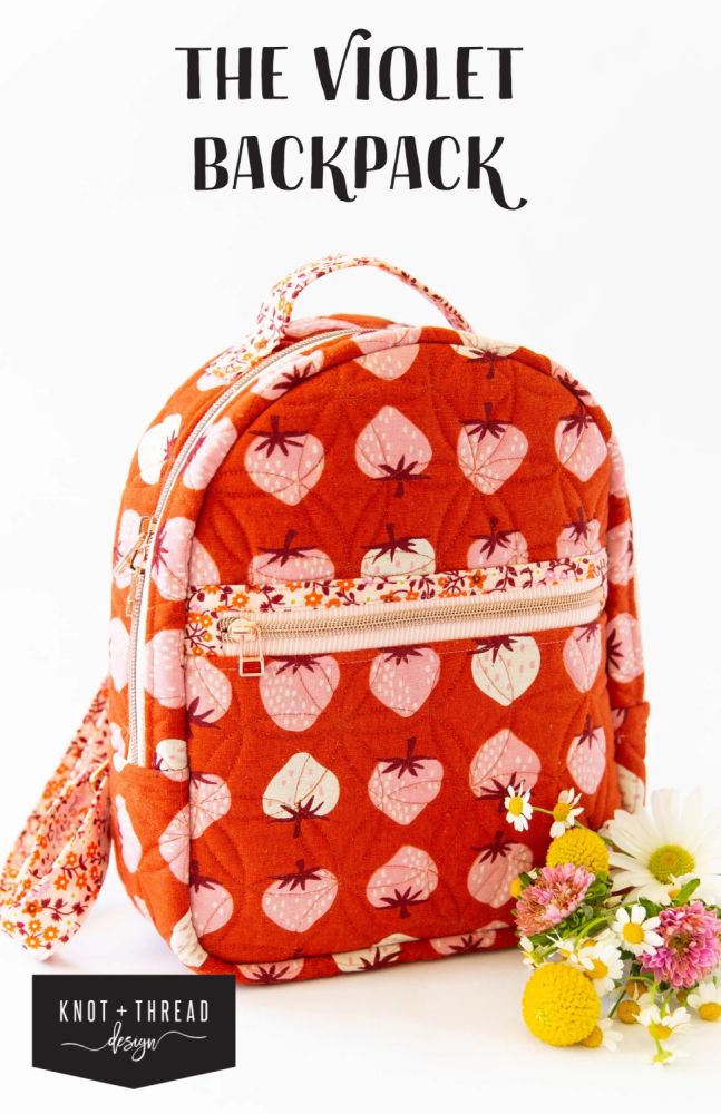 Knot and Thread Violet Backpack Pattern