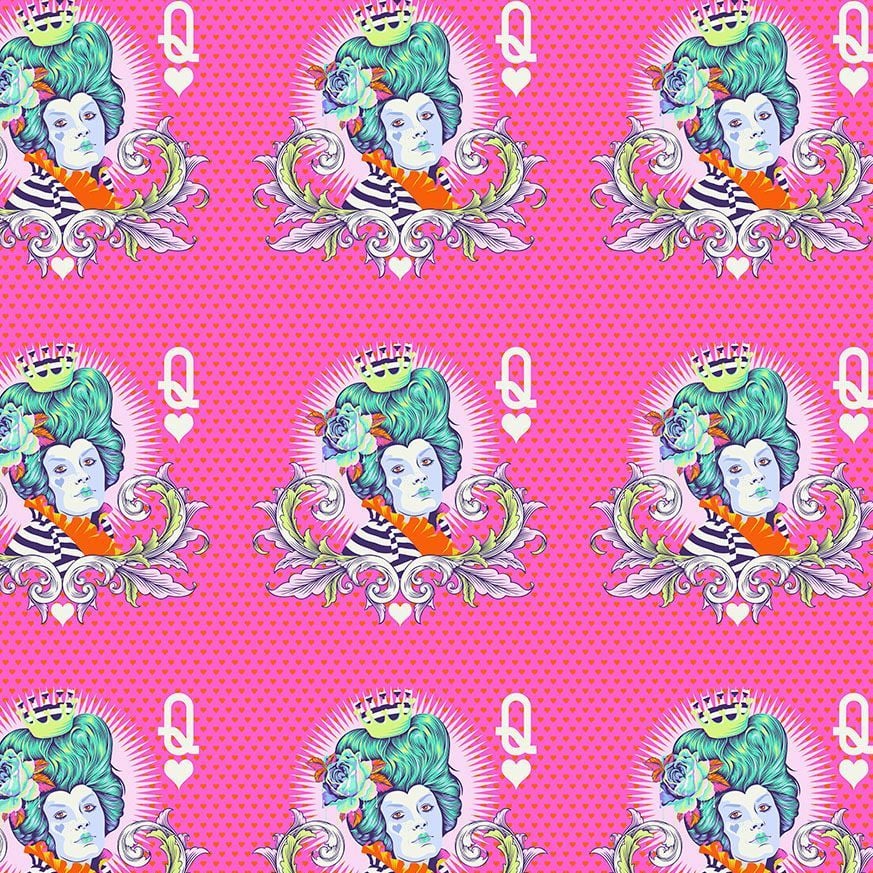 Tula Pink Curiouser and Curiouser The Red Queen Daydream Cotton Fabric Per Metre