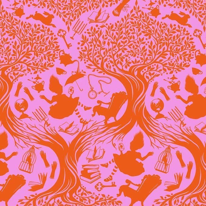 BOLT END 70cm Tula Pink Curiouser and Curiouser Down The Rabbit Hole Wonder Cotton Fabric