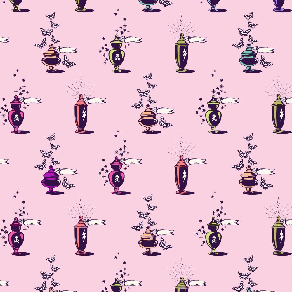BOLT END 94cm Tula Pink Nightshade Deja Vu Apothecary Nerium Cotton Fabric