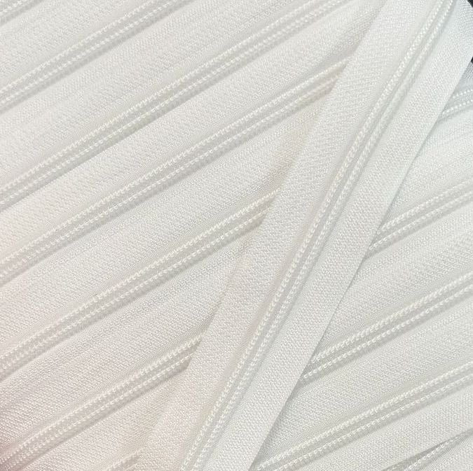 Sew Lovely Jubbly #5 Nylon Coil Zipper - White - 2 Metres Continuous Length Handbag Zip