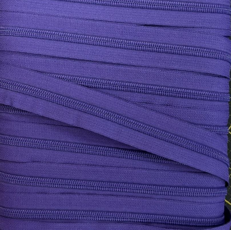 Sew Lovely Jubbly #5 Nylon Coil Zipper - Dark Purple - 2 Metres Continuous Length Handbag Zip