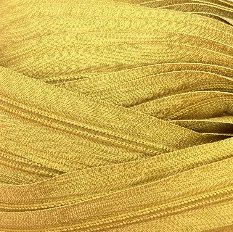 Sew Lovely Jubbly #5 Nylon Coil Zipper - Mustard - 2 Metres Continuous Length Handbag Zip