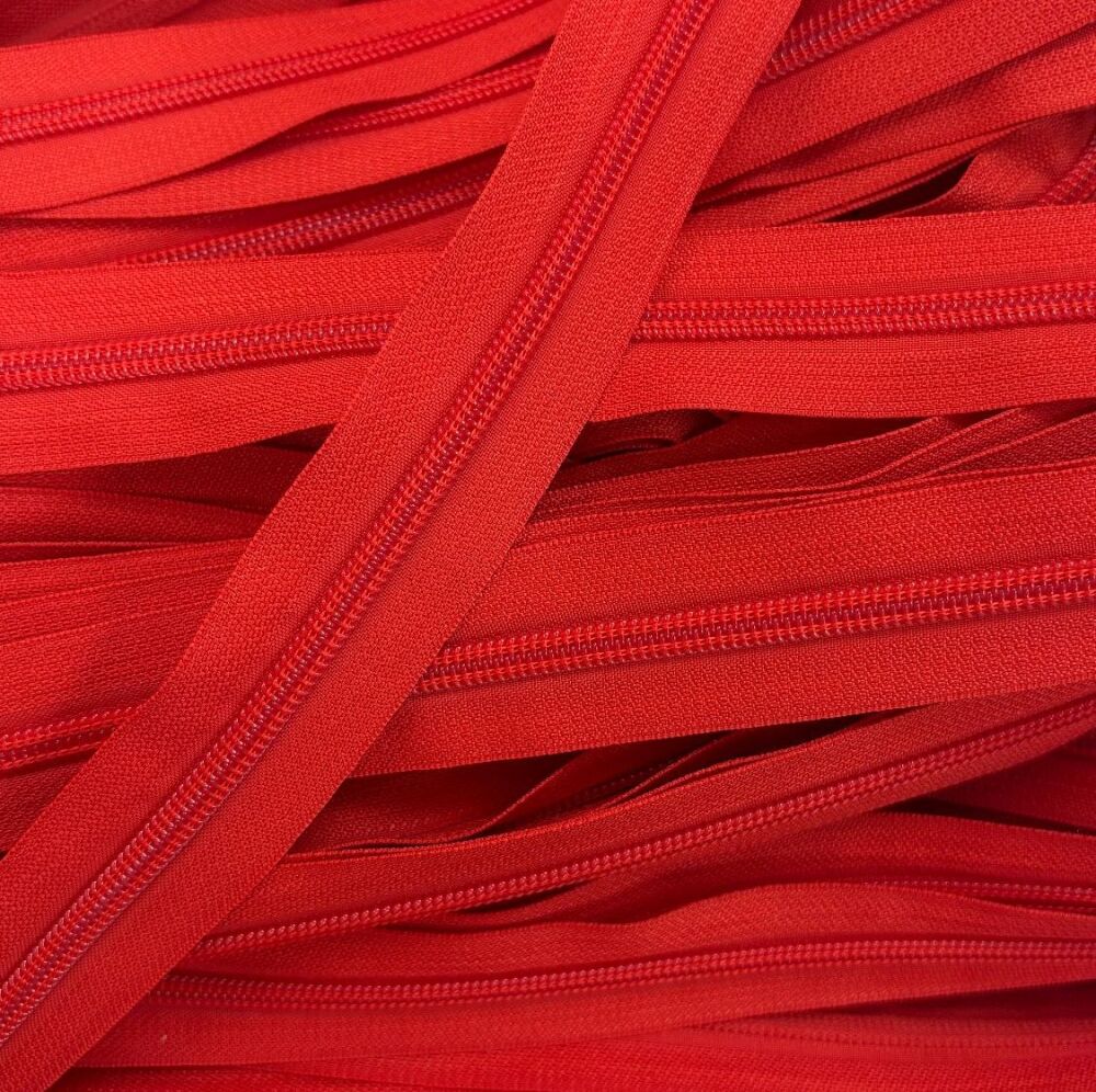 Sew Lovely Jubbly #5 Nylon Coil Zipper - Letterbox Red - 2 Metres Continuous Length Handbag Zip