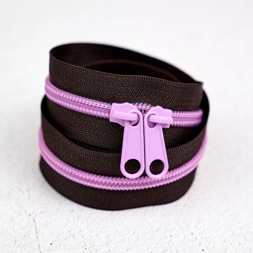 Renaissance Ribbons #5 Handbag Zipper - Velvet Violet 902 - 3 Size Options