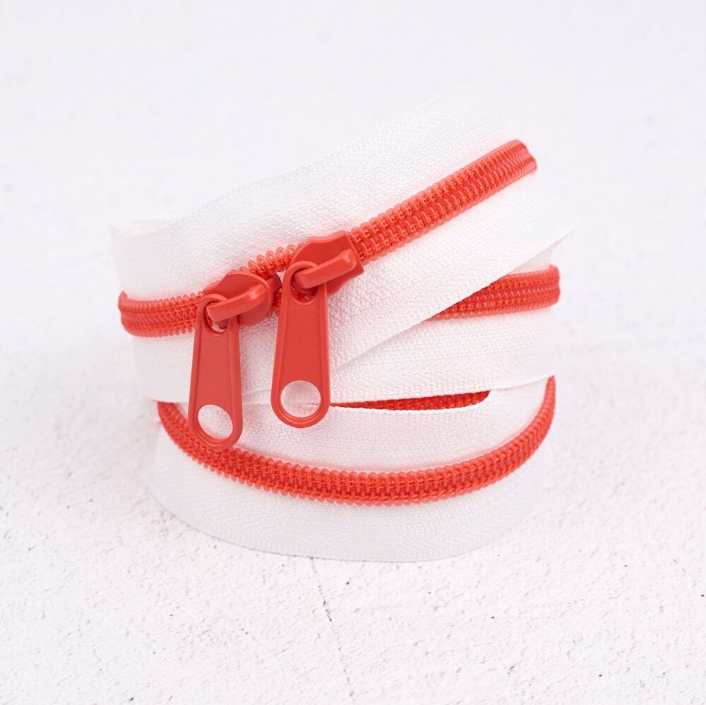 Renaissance Ribbons #5 Handbag Zipper - Flame 100 - 3 Size Options