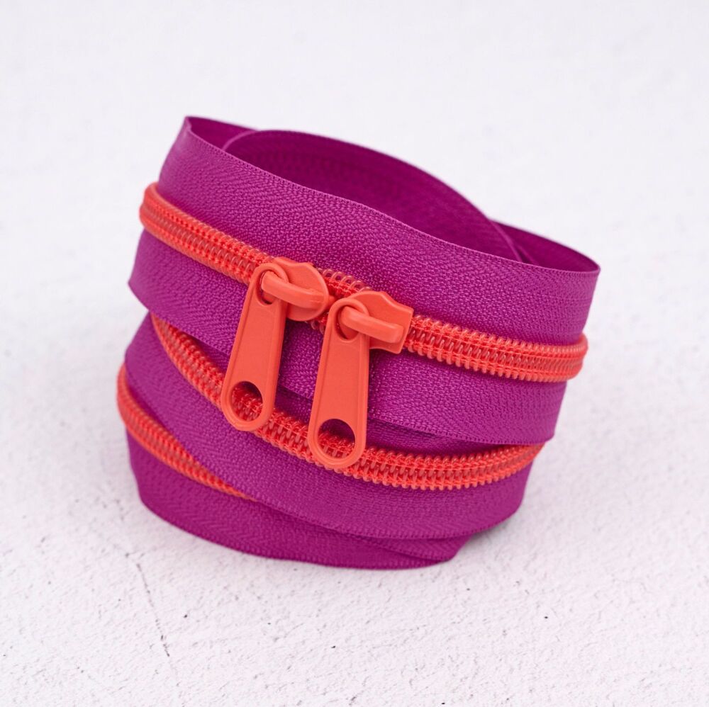 Renaissance Ribbons #5 Handbag Zipper - Grape Slushy 501 - 3 Size Options