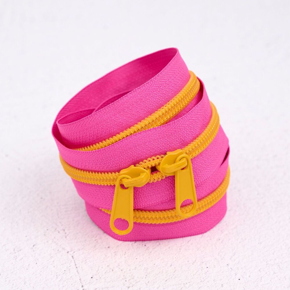 Renaissance Ribbons #5 Handbag Zipper - Pink Lemonade 403 - 3 Size Options
