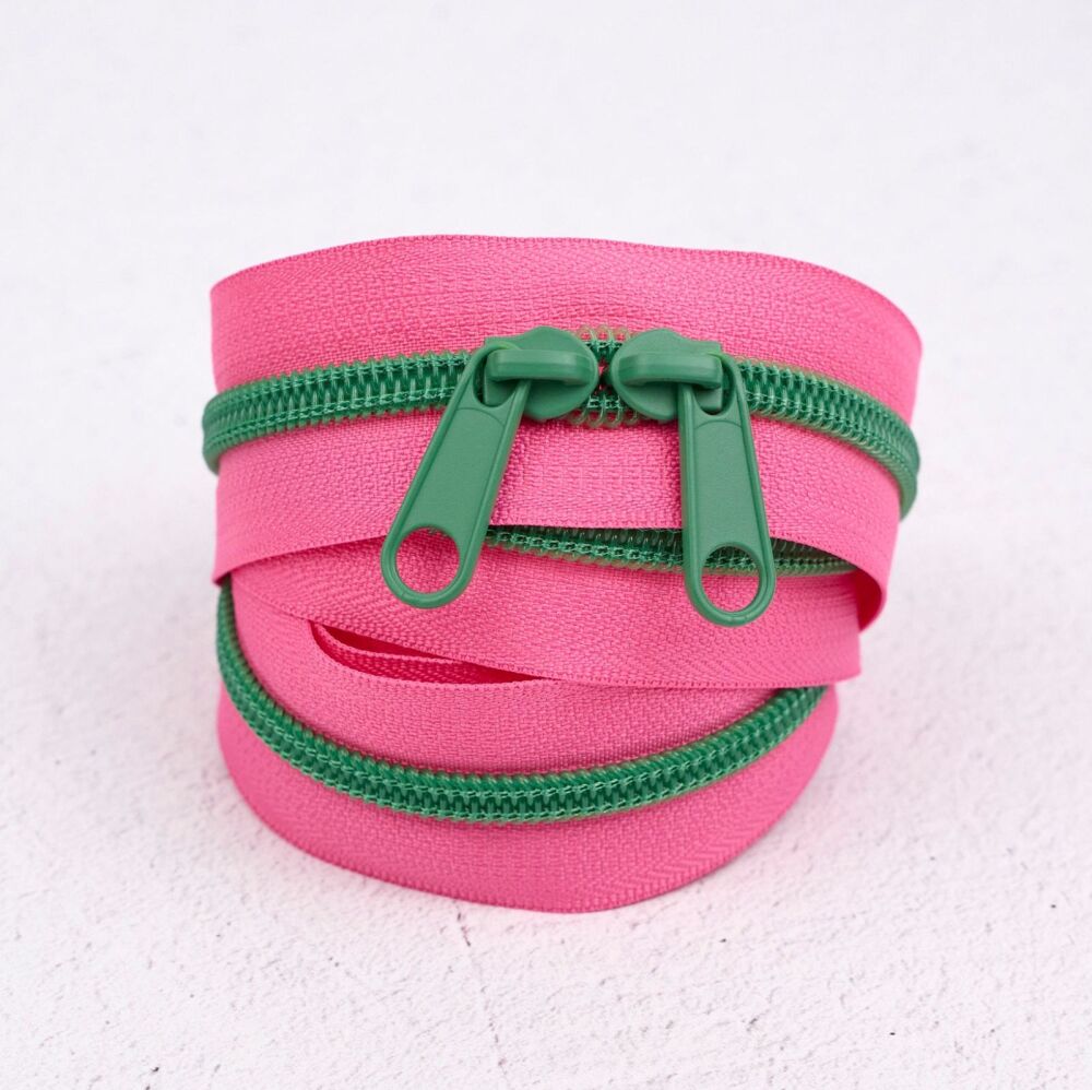 Renaissance Ribbons #5 Handbag Zipper - Dragonfruit 404 - 3 Size Options