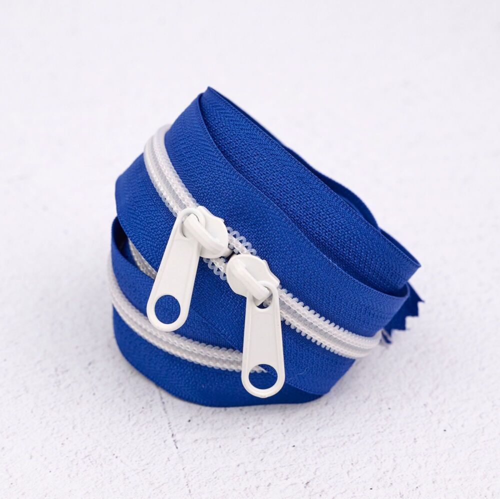 Renaissance Ribbons #5 Handbag Zipper - Cobalt 603 - 3 Size Options