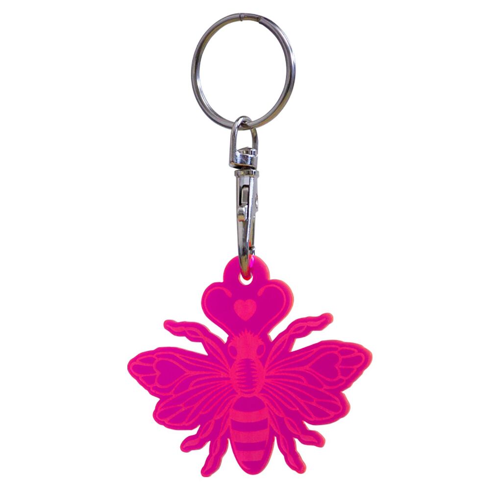 Tula Pink Full Moon Forest II Bee Acrylic Charm Fob