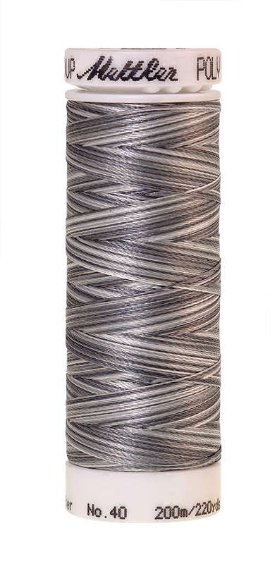 Mettler Poly Sheen Multi 200m Sewing Thread 9920 Overcast Greys