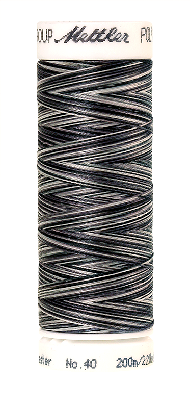 Mettler Poly Sheen Multi 200m Sewing Thread 9979 Salt n Pepper