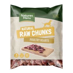 Natures Menu Natural Raw Poultry Heart Chunks