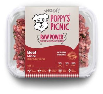 Poppy's Picnic Raw Power Beef  450g