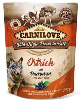 Carnilove Ostrich with Blackberries (Wet Pouch) 300g