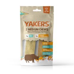 Yakers Dog Chew Mint and Turmeric 2 Pack, med