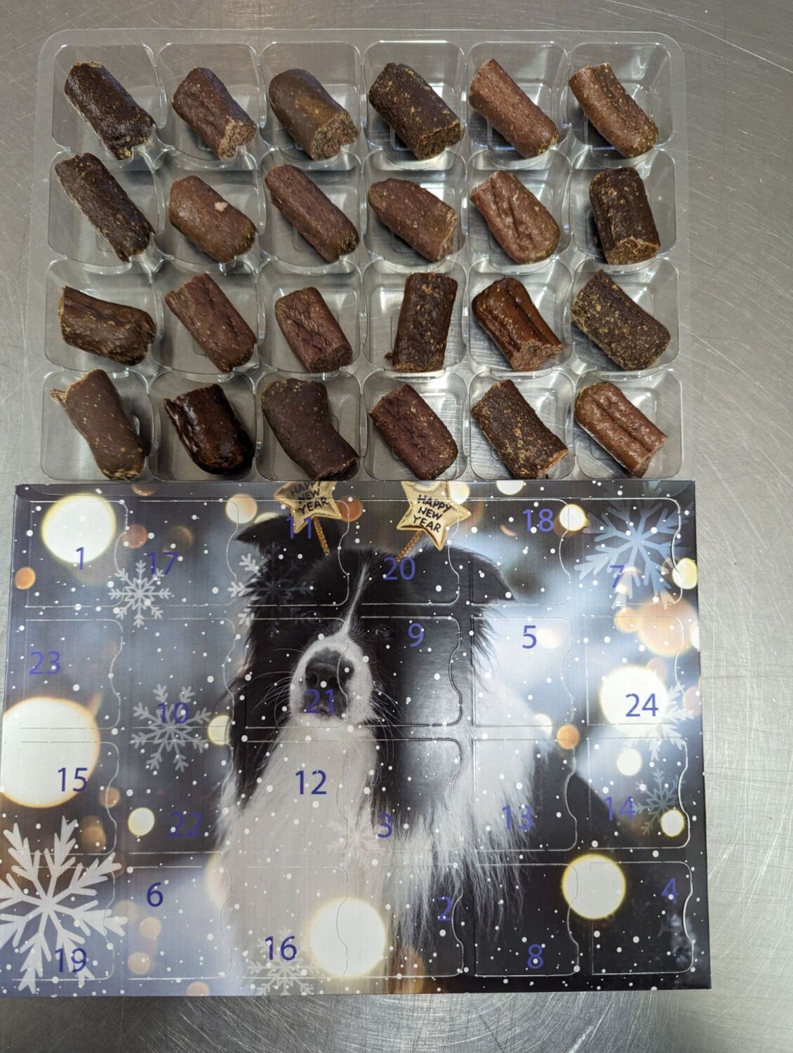 Collie sausage advent calendar