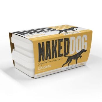 Naked Dog Adult Working Chicken Raw Frozen Dog Food - 2 x 500g