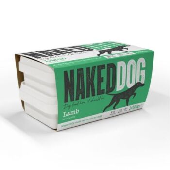 Naked Dog Adult Working Lamb Raw Frozen Dog Food - 2 x 500g