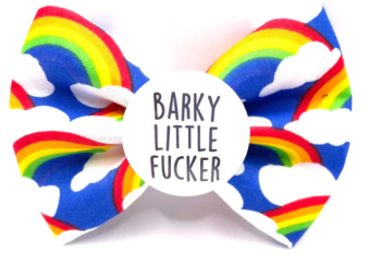 Barky Little Fucker Badge Bow® small