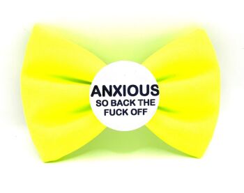 ANXIOUS - So Back the fuck off Badge Bow® small