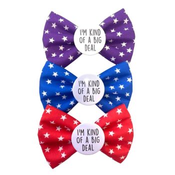I'm Kind of a big deal Badge Bow® small purple