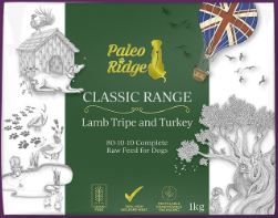 Paleo Ridge Classic Lamb Tripe and Turkey (1kg)
