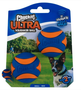 Chuckit Ultra Squeaker Ball Dog Toy - Small (pack of 2)
