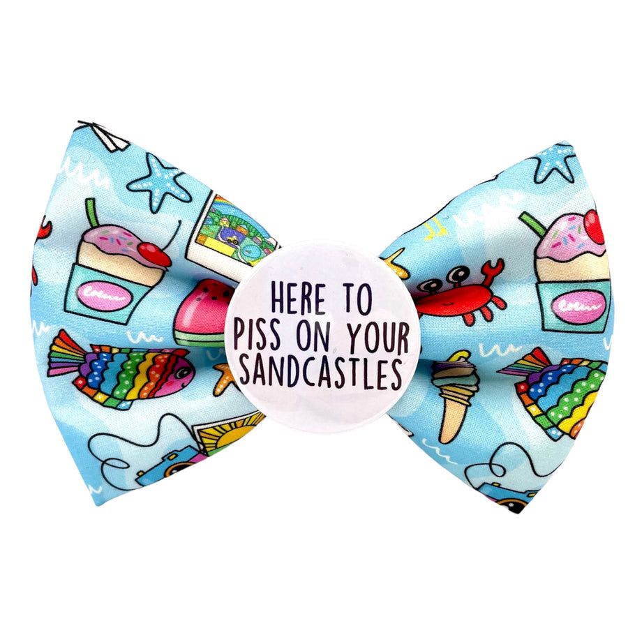 Beach Vibes Badge Bow® small