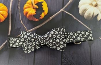 Halloween dog collar black Large