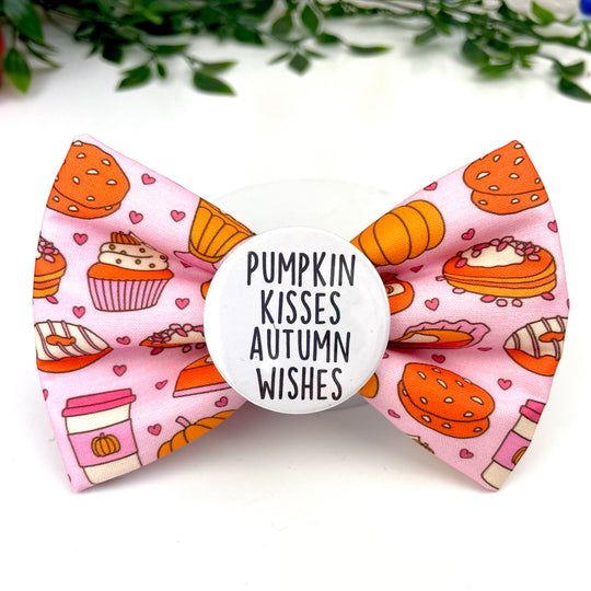 Pumpkin Kisses Badge Bow®