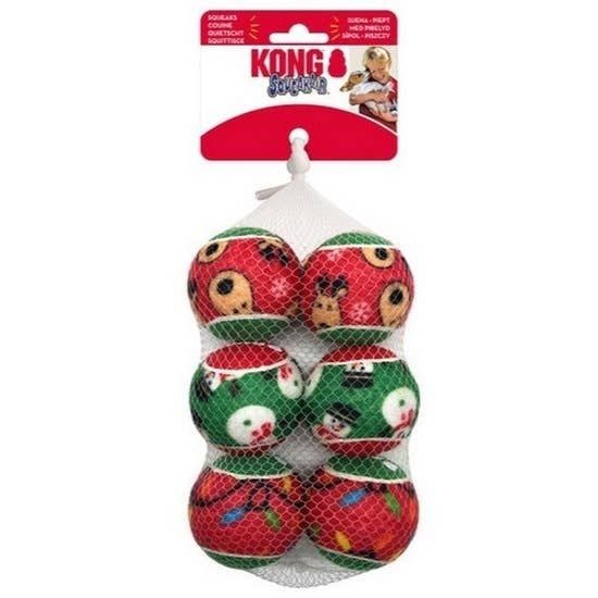 KONG® Holiday SqueakAir® Balls for Dogs medium