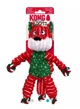 KONG Holiday Floppy Knots Fox Dog Toy