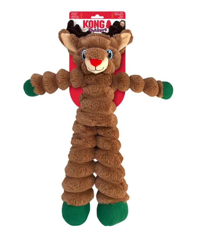 KONG Holiday Shakers Crumples Reindeer XL