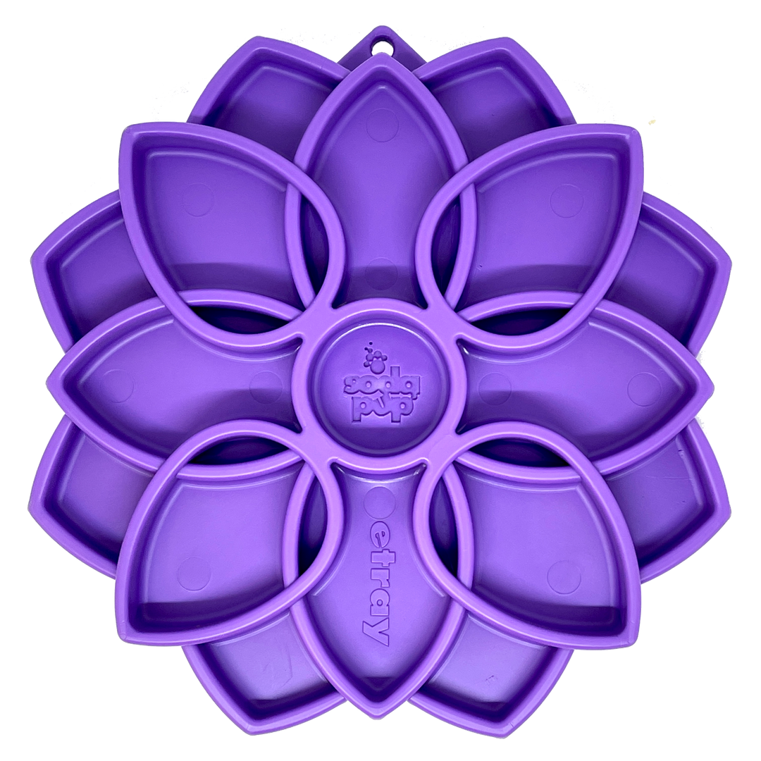 SodaPup Mandala Design eTray Enrichment Tray for Dogs purple