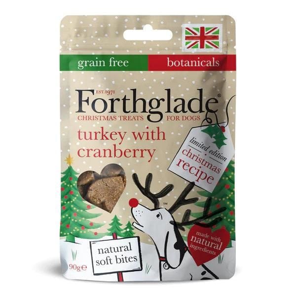 Limited Edition Christmas Soft Bite Treats With Turkey & Cranberry 90g