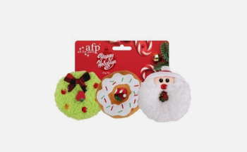 All for Paws Ho Ho Ho 3 Pack Donut Toys