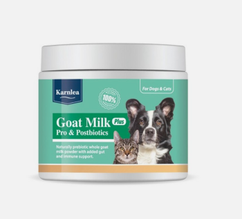 Karnlea Goat Milk Plus Powder Pro and Postbiotics for Dogs & Cats 200g