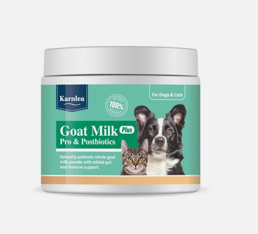 Karnlea Goat Milk Plus Powder Pro and Postbiotics for Dogs & Cats 200g