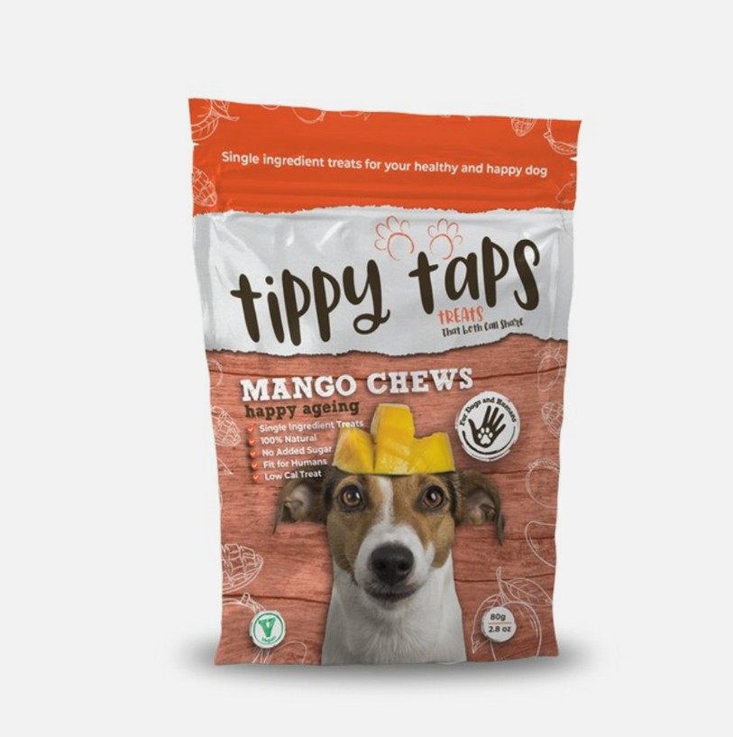 Tippy Taps Treats Mango Chews 80g