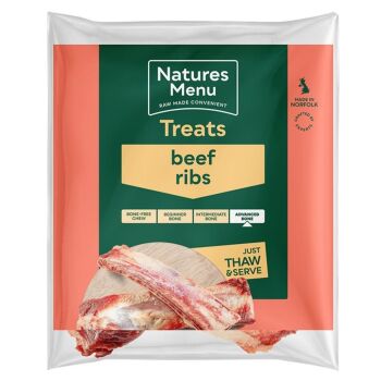 Natures Menu Frozen Raw Chews Beef Ribs 2Pcs