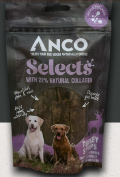 Anco Selects Turkey Strips with Collagen 85g