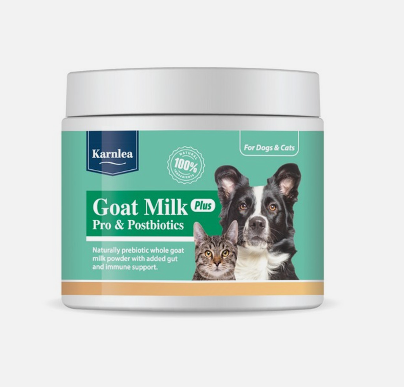 Karnlea Goat Milk Plus Powder Pro and Postbiotics for Dogs & Cats 200g