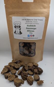 Rabbit sausage slices 100g